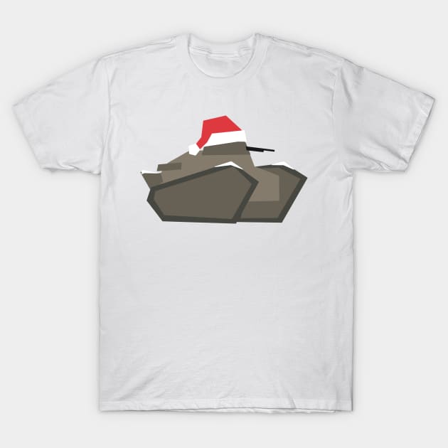 Renault FT Christmas Robin Tank T-Shirt by Art Designs